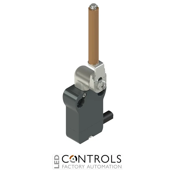 NB G112LP-DN2E24 Pizzato Modular prewired switch with metal revolving lever with porcelain roller