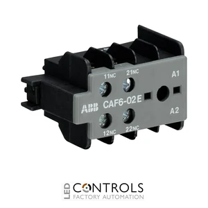 GJL1201330R0010 ABB CAF6-02E Auxiliary Contact Block 2NC Front Mount