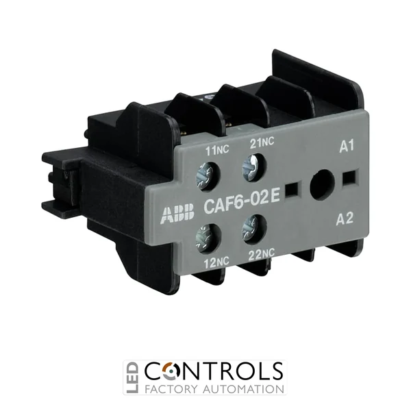 GJL1201330R0010 ABB CAF6-02E Auxiliary Contact Block 2NC Front Mount