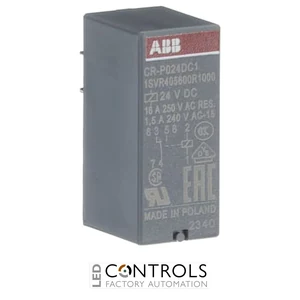 ABB CR-P024DC1 Pack of 10 Pluggable Relays 1C/O 24VDC