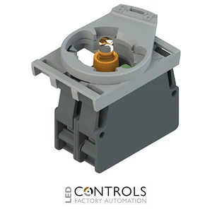 E2 AC-XXBC0059 Pizzato Complete unit with orange LED holder, contact block 1NO and fixing adapter