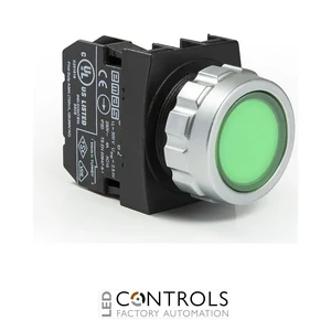 EMAS H100DY EMAS 30MM PUSH BUTTON START GREEN