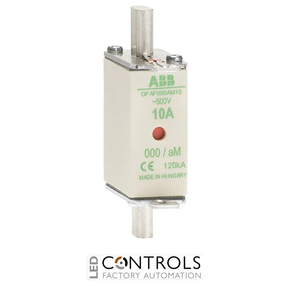 1SCA022652R0950 ABB 25A aM HRC DIN Fuse Link Size 000 500V
