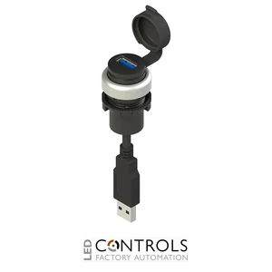 E2 1USB9AN0.8 Pizzato USB socket 3.0 EROUND series