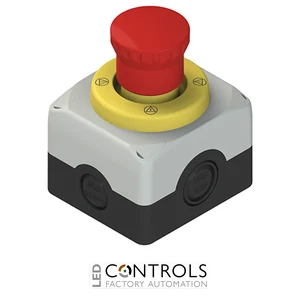 ES AC31431 Pizzato Complete unit with enclosure, emergency pushbutton, luminous disc and contacts