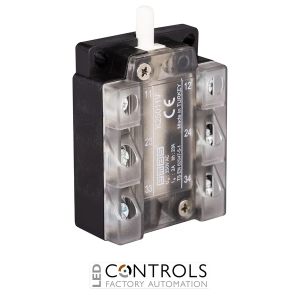 EMAS K25011V EMAS SWITCH 3 CIRCUIT 1 NC+2NO SCREWED