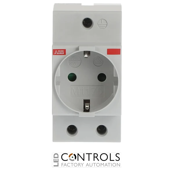 2CSM210000R0721 ABB M1175 German Schuko Grey Modular Socket 16A 250V AC