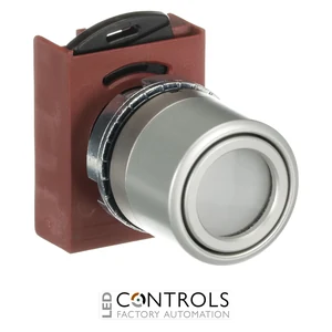 1SFA184527R9105 ABB P9MPLBGV White Illuminated Flush Momentary Pushbutton - image 3