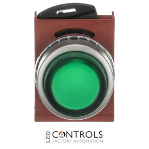 1SFA184502R9102 ABB P9MPLVSD Green Illuminated Extended Momentary Pushbutton - image 2