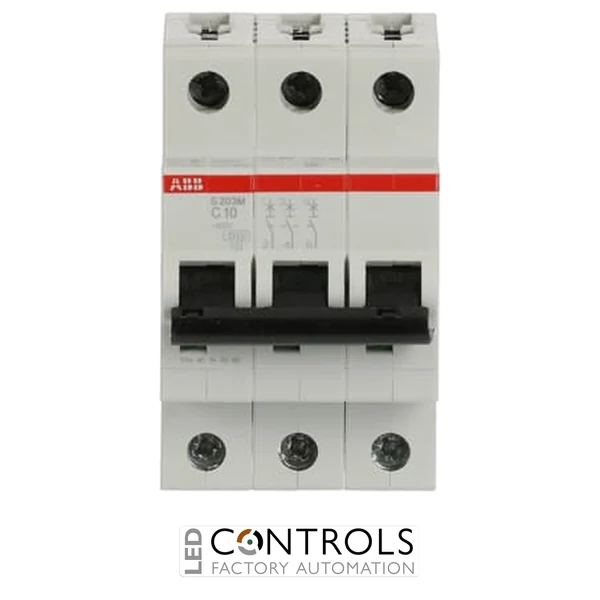 S203M-C10 Miniature Circuit Breaker - 3P - C - 10 A