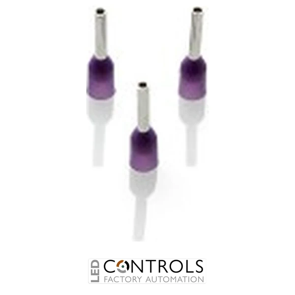 CEF025F Partex FERRULE 0.25MM VIOLET SINGLE (100)