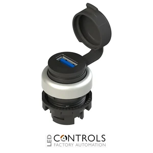 E2 1USB9AAK Pizzato USB socket 3.0 EROUND series