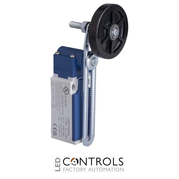 EMAS L5K13MEL123RA EMAS L5 SERIES LIMIT SW SNAP ACTION 1NC+1NO RUBBER ROLLER RESET ADJUSTABLE