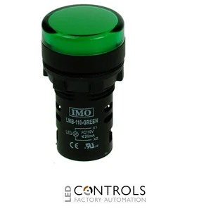 lmb-110-green imo led pilot light 110vac green ip65
