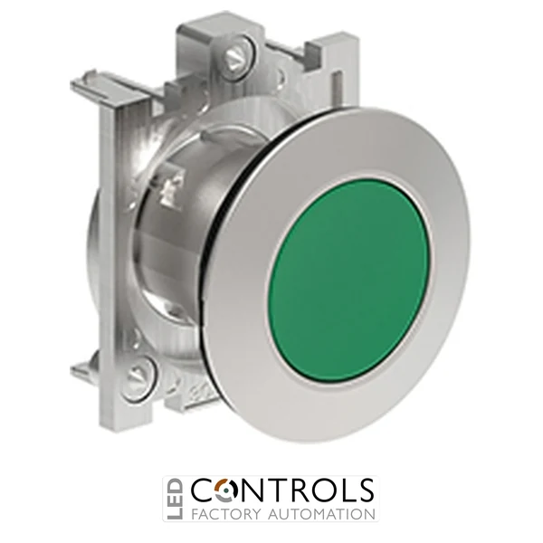 LOVATO LPFB103 GREEN FLUSH MET.FLAT PUSH-BUTTON