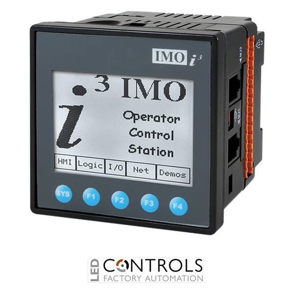 I3BX12Y/13C14-SEHF IMO i3BX PLC/HMI/IO (PID, Axis) 12 DI, 12 DO, 2 UAI , 2 AO