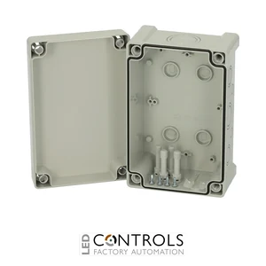 5824024 Fibox TPCM 191209 Enclosure, Polycarbonate, metric knock-outs Grey cover