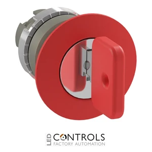 1SFA192012R9001 ABB P9MEC4RN37 Red 40 mm Key-Release Mushroom Pushbutton