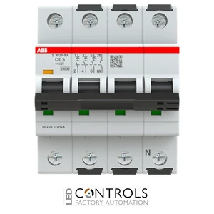 2CDS383103R0984 ABB S303P-C0.5NA Miniature Circuit Breaker - 3+NP - C - 0.5 A - image 2