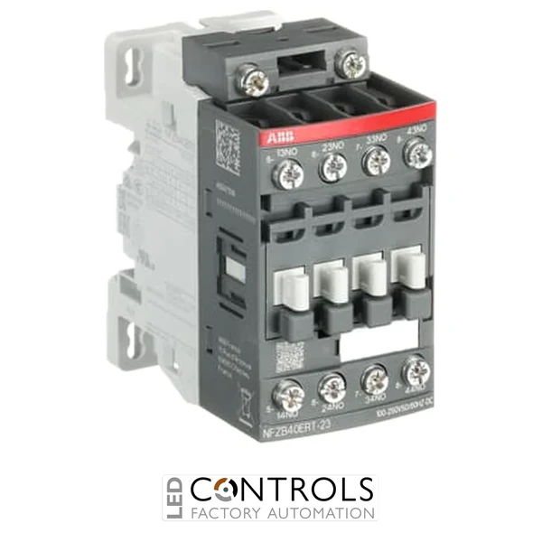 1SBH136060R2340 ABB NFZB40ERT-23 4NO Contactor Relay 100-250V 50/60Hz DC Ring-Tongue Terminals