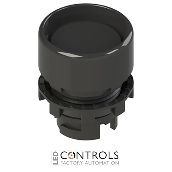 E2 1PU2P1210-T6 Pizzato Spring-return black booted pushbutton