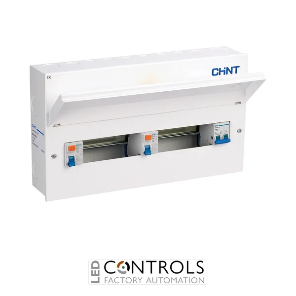 nx3-20s chint 7 x 7 dual rcd metal consumer unit amendment 3