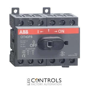 ABB ot25f6 25a load break switch 6 pole