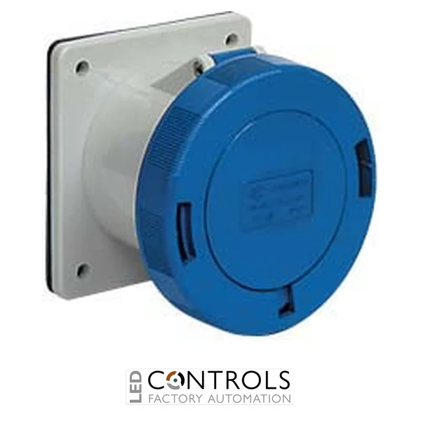 PEW6363PQ Ilme Panel mounted straight socket 63 amp 230v 3 pole IP67