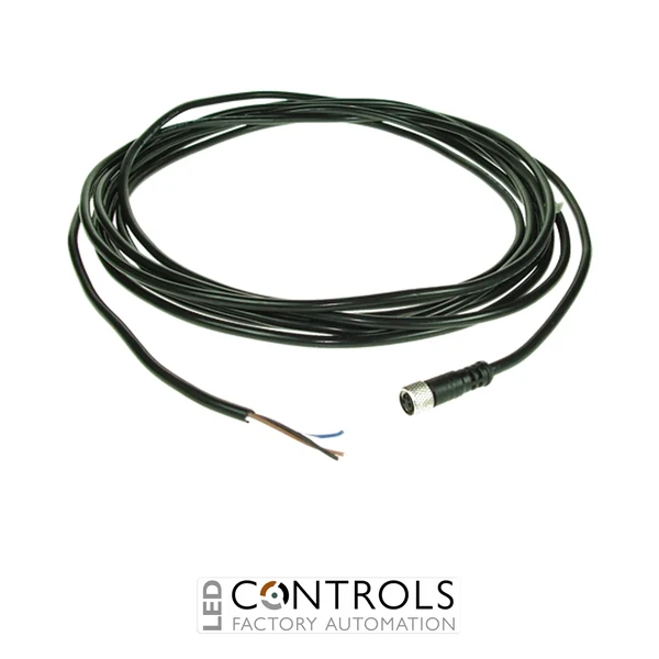 M8F0240102000 IMO Sensor Lead M8 Female 4 Pole Axial, 2m