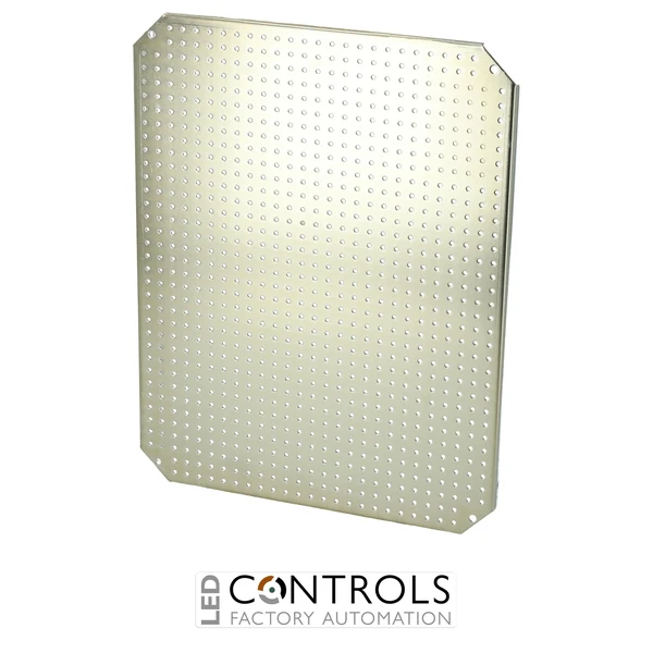 8120924 Fibox MPMP ARCA 5040 Mounting plate multiperforated (450x350x2 mm - ⌀3.6 mm) Galvanized steel, for size 500x400x210