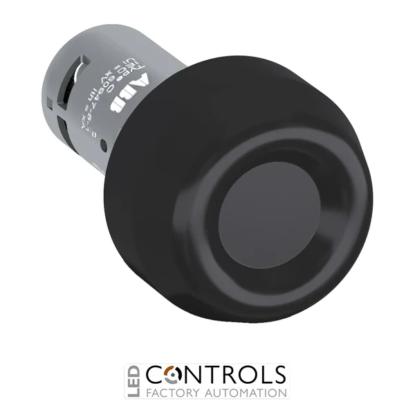1SFA619105R1076 ABB CP6-10B-11 Black Heavy Duty Compact Pushbutton 1 NO + 1 NC
