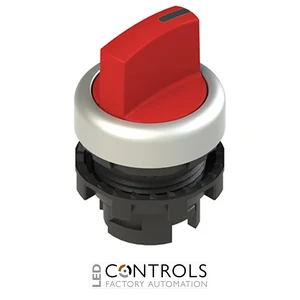 E2 1SE13ACE39AB Pizzato Short handle selector, 3 positions red with marking