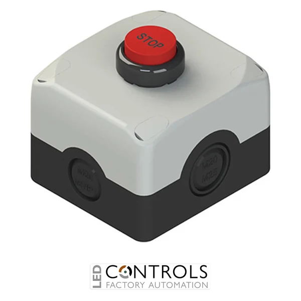 ES AC31018 Pizzato Complete unit with enclosure, projecting pushbutton and contacts