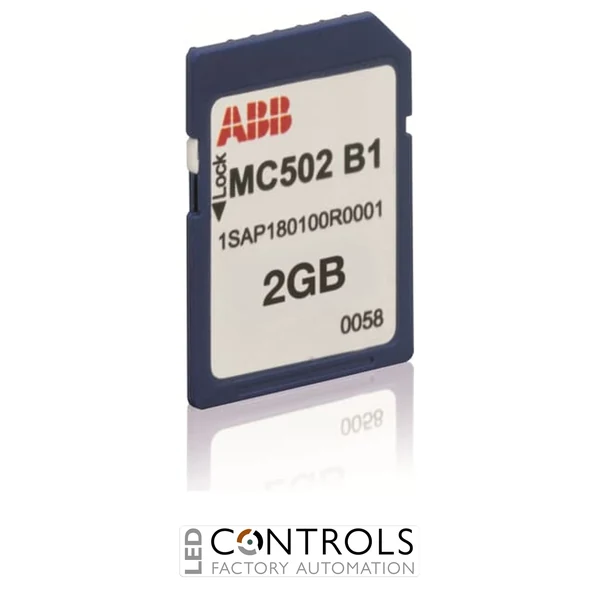 ABB mc502 sd memory card 2 gb needs + mc503 option