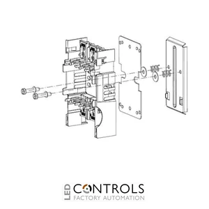 DR-XLP00-2R DIN rail snap on kit