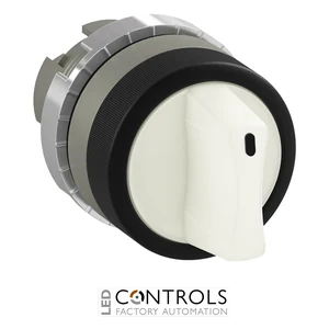 1SFA184597R9105 ABB P9MSLD0B White Illuminated 2-Position Selector Switch