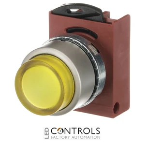 1SFA184503R9103 ABB P9MPLGSD P9M Yellow Extended Illuminated Momentary Pushbutton - image 2