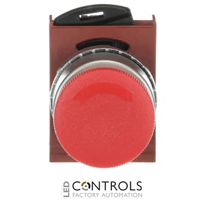 1SFA184070R9001 ABB P9MER3RN Red 28 mm Maintained Twist-Release Mushroom Pushbutton