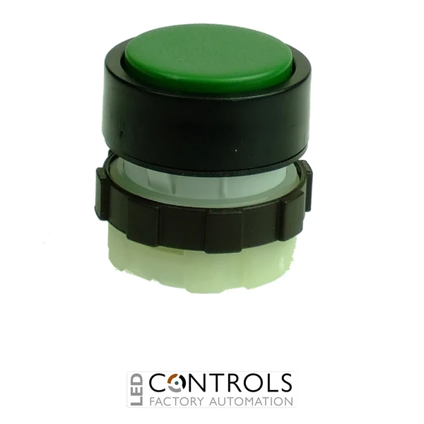 BS3DGREEN IMO Push Button Spring Return Green, Black Bezel