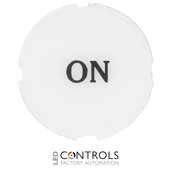 8LM2TAT223 - """PRINTED LABEL """"ON"""" FOR PILOT LIGHTS A"