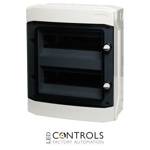 E-24W IMO 24Way IP65 Enclosure 318x383x142, Transparent Door