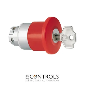 8LM2TB6544G501 - RED MUCHROOM-HEAD KEY RELEASED PUSH-BUTT