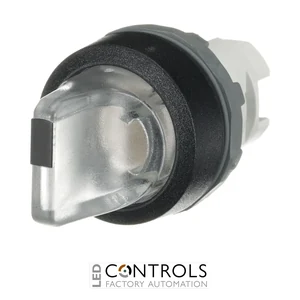 1SFA611202R1108 ABB M2SS3-11C Clear Two-Position Illuminated Momentary Selector Switch - image 3