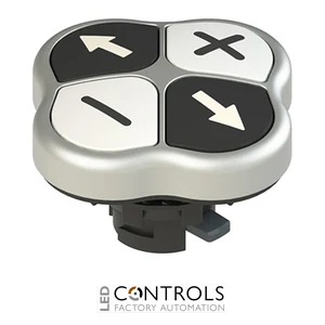 E2 1PQFA9QAAF Pizzato Quadruple pushbutton