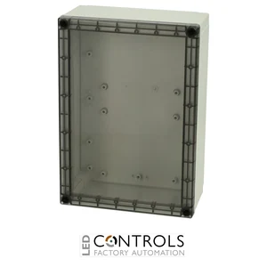 6013930 Fibox PC 200/88 XHT Enclosure, Polycarbonate Extra high base, smoked transparent cover