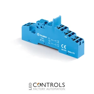 Finder 97.P2.7SMA - 97 Series Sockets for 46 Series relays - Rail spec