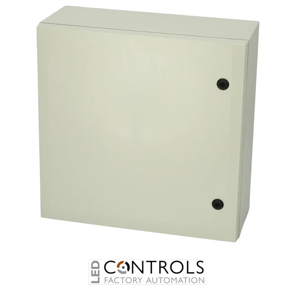 8120032N Fibox ARCA 505021 No MP Cabinet, Polycarbonate Grey cover, 2-point locking, hinges on the long side
