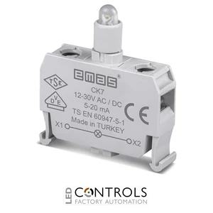 EMAS CK7 EMAS C SIGNAL BLOCK BLUE LED 12-30 V AC/DC FOR CONTROL BOXES