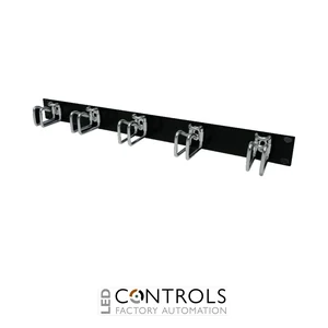 DK5502.205 Rittal Cable management panel 1 U with steel rings