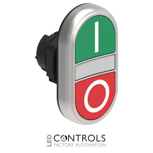 LOVATO LPCBL7123 DOUBLE TOUCH BUTTON GREEN/RED I-O ILLUMI